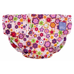 Bambino Mio Reusable Swim Diaper, Ditzy Floral, Medium (6-12 Months)