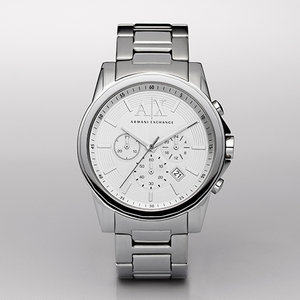 Unisex Silver-Tone Stainless Steel Watch Silver-Tone Dial