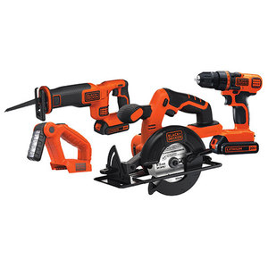 20V MAX Lithium-Ion 4-Tool Combo - Drill Sander Saw & Light