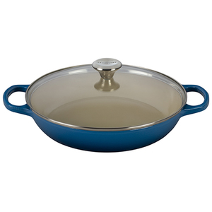 3.5 Qt Enameled Cast Iron Casserole w/ Glass Lid Marseille