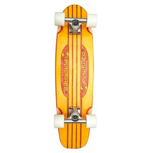 Punisher Skateboards  Special Edition Engraved 28" Longboard Skateboard  Orange