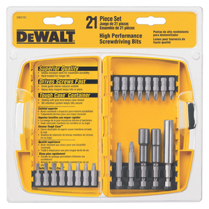21 Pc. Screwdriving Set w/Toughcase
