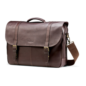 Leather Flapover Case Brown